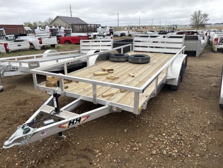 New 2026 H&H Trailers RSA82x16 Utility Trailer ALUMINUM