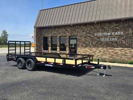 New 2026 Sure-Trac 7 x 18 Tube Top 10K Utility Trailer