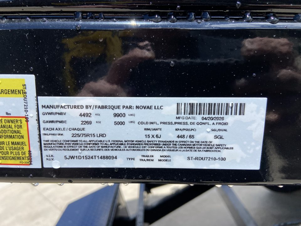 New Sure-Trac 6X10 SD LP SINGLE RAMP DUMP