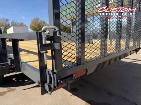 New #155565 2026 LAMAR UC 16 X 77 TANDEM AXLE 7K SQUARE TUBE TOP UTILITY W/ RAMP GATE