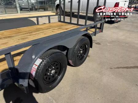 New #155565 2026 LAMAR UC 16 X 77 TANDEM AXLE 7K SQUARE TUBE TOP UTILITY W/ RAMP GATE