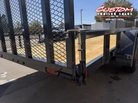 New #155565 2026 LAMAR UC 16 X 77 TANDEM AXLE 7K SQUARE TUBE TOP UTILITY W/ RAMP GATE