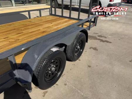 New #155568 2026 LAMAR UC 16 X 83 TANDEM AXLE SQUARE TUBE TOP 7K UTILITY W/ REAR RAMP GATE