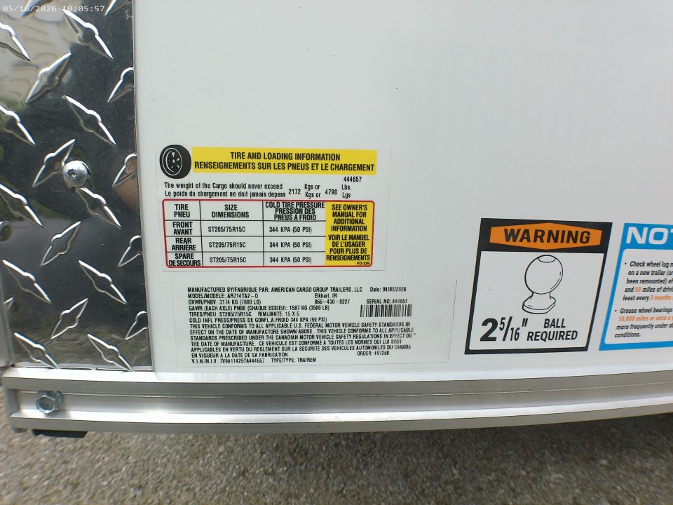 New 2026 American Hauler Arrow 7x14 Deluxe Cargo / Enclosed Trailer