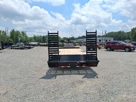 New 2027 Big Tex Trailers 24' 14OA 14K Flat Bed Trailer w/ Slide In Ramps Deckover Trailer