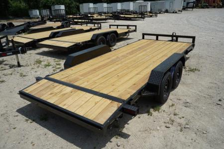 New 2026 MEB 7x20 Open Wood Deck Auto Hauler Car / Racing Trailer 7K