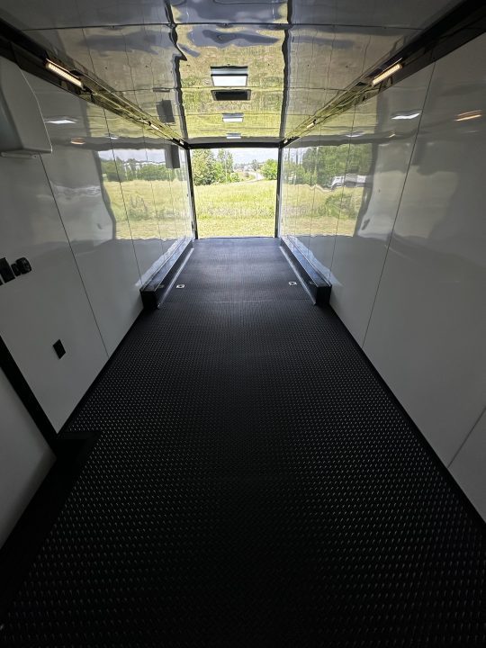New 2026 Rock Solid Cargo 8.5x28 Race Trailer-Finished Interior-7'6" Interior-Triple 7000 TORSIONS -HD RAMP-AWNING -10" BOGEY WHEELS