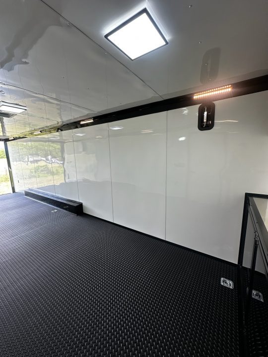 New 2026 Rock Solid Cargo 8.5x28 Race Trailer-Finished Interior-7'6" Interior-Triple 7000 TORSIONS -HD RAMP-AWNING -10" BOGEY WHEELS
