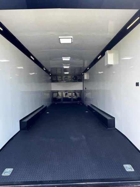 New 2026 Rock Solid Cargo 8.5x28 Race Trailer-Finished Interior-7'6" Interior-Triple 7000 TORSIONS -HD RAMP-AWNING -10" BOGEY WHEELS