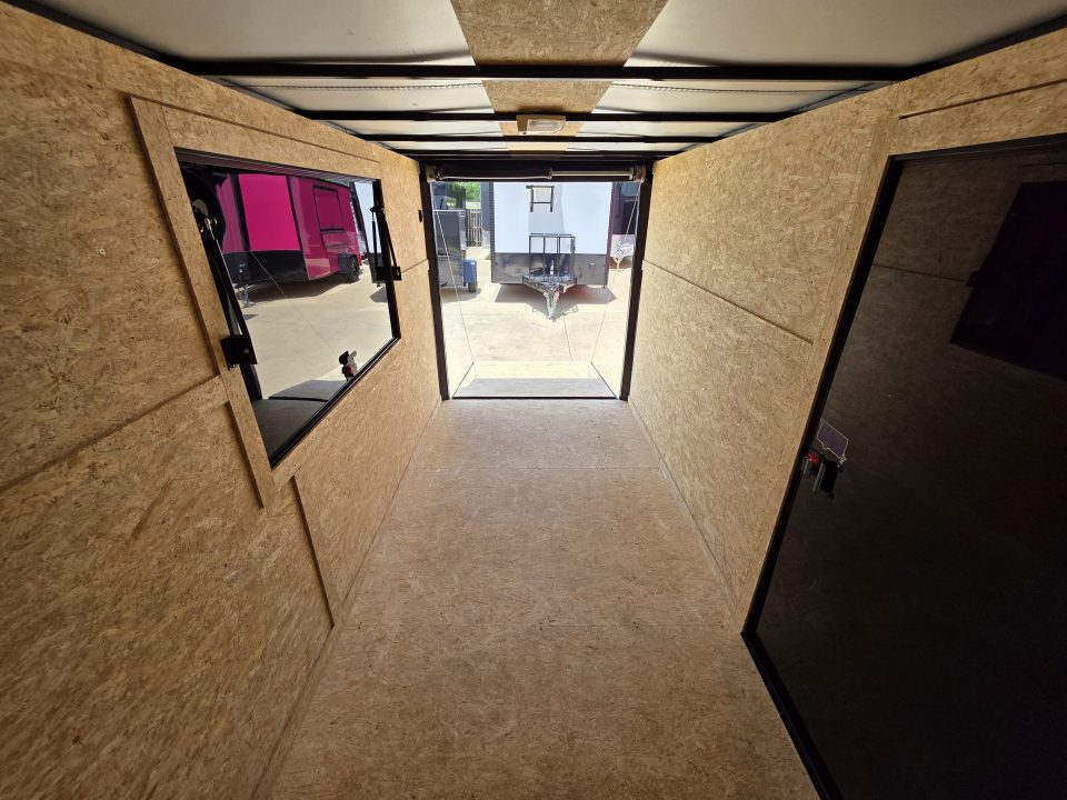 New 2026 New 6x12 SA Screwless Vending Enclosed Trailer | Blackout | Spoiler Package | .08 Polycor | 1113