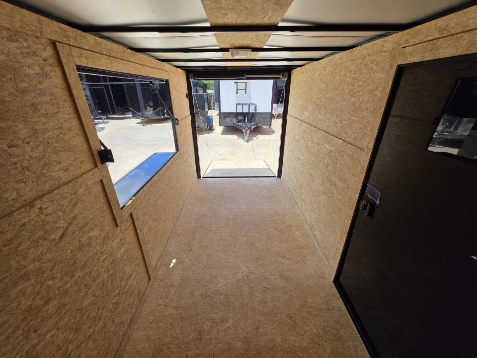New 2026 New 6x12 SA Screwless Vending Enclosed Trailer | Blackout | Spoiler Package | .08 Polycor | 1113