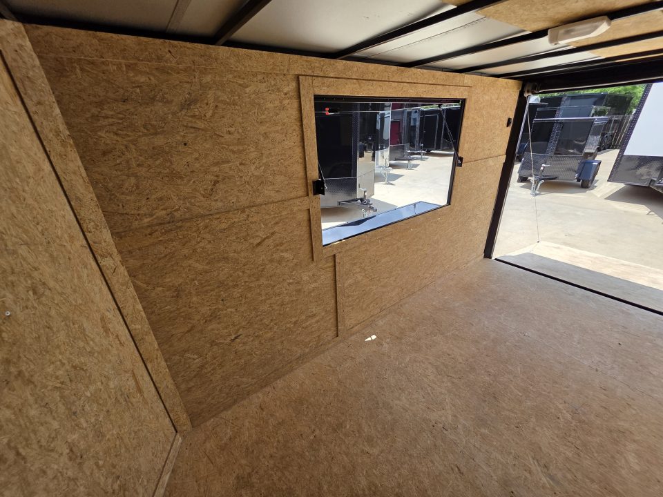 New 2026 New 6x12 SA Screwless Vending Enclosed Trailer | Blackout | Spoiler Package | .08 Polycor | 1113