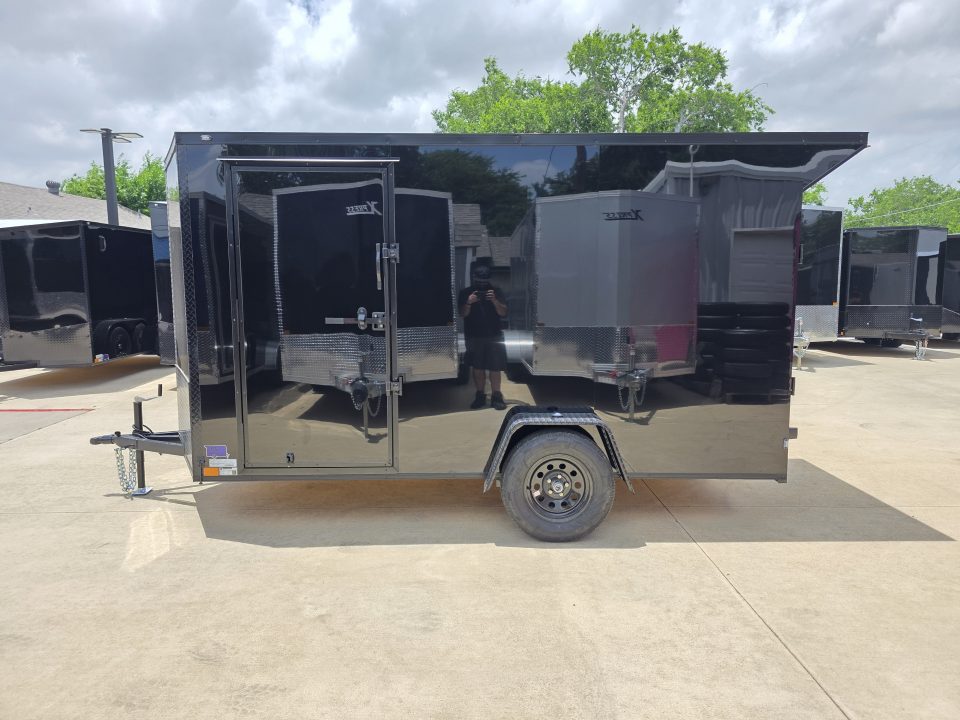 New 2026 New 6x12 SA Screwless Vending Enclosed Trailer | Blackout | Spoiler Package | .08 Polycor | 1113