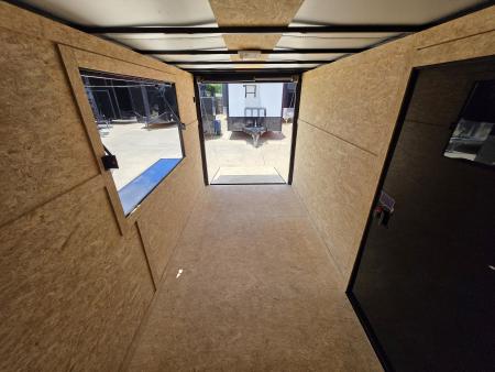 New 2026 New 6x12 SA Screwless Vending Enclosed Trailer | Blackout | Spoiler Package | .08 Polycor | 1113