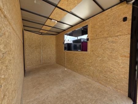 New 2026 New 6x12 SA Screwless Vending Enclosed Trailer | Blackout | Spoiler Package | .08 Polycor | 1113