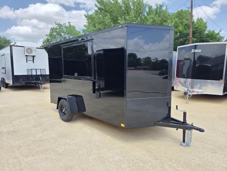 New 2026 New 6x12 SA Screwless Vending Enclosed Trailer | Blackout | Spoiler Package | .08 Polycor | 1113