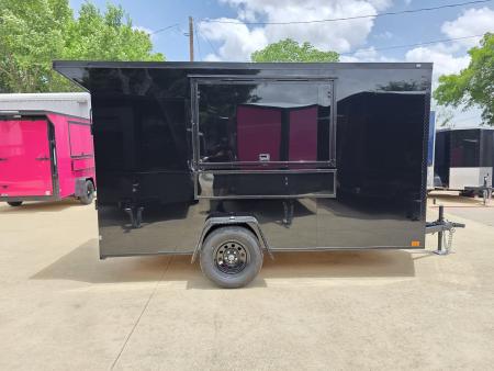 New 2026 New 6x12 SA Screwless Vending Enclosed Trailer | Blackout | Spoiler Package | .08 Polycor | 1113