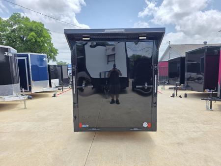 New 2026 New 6x12 SA Screwless Vending Enclosed Trailer | Blackout | Spoiler Package | .08 Polycor | 1113