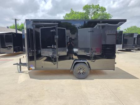 New 2026 New 6x12 SA Screwless Vending Enclosed Trailer | Blackout | Spoiler Package | .08 Polycor | 1113