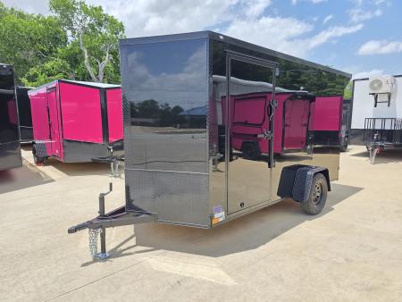 New 2026 New 6x12 SA Screwless Vending Enclosed Trailer | Blackout | Spoiler Package | .08 Polycor | 1113