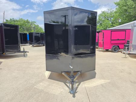 New 2026 New 6x12 SA Screwless Vending Enclosed Trailer | Blackout | Spoiler Package | .08 Polycor | 1113