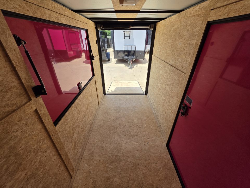 New 2026 New 5x10 SA Screwless Vending Enclosed Trailer | Blackout | Spoiler Package | .08 Polycor | Dexter Axle | 1116