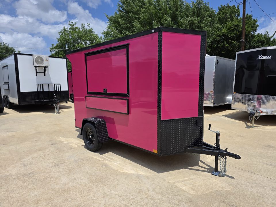 New 2026 New 5x10 SA Screwless Vending Enclosed Trailer | Blackout | Spoiler Package | .08 Polycor | Dexter Axle | 1116