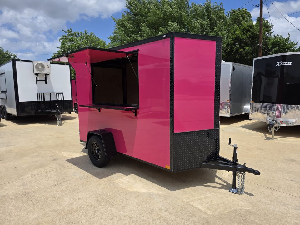 New 2026 New 5x10 SA Screwless Vending Enclosed Trailer | Blackout | Spoiler Package | .08 Polycor | Dexter Axle | 1116