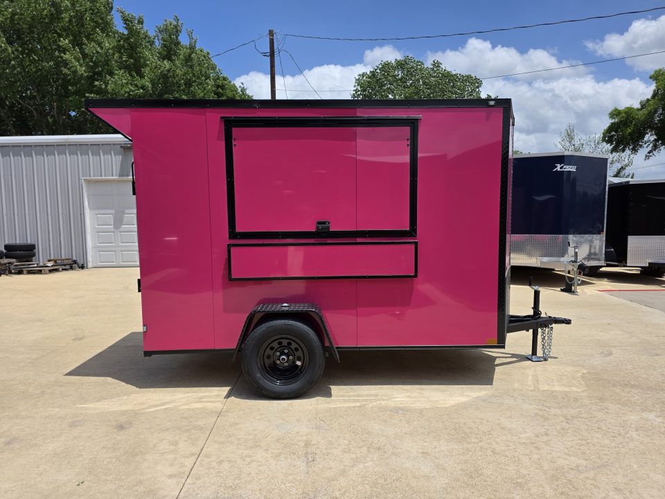 New 2026 New 5x10 SA Screwless Vending Enclosed Trailer | Blackout | Spoiler Package | .08 Polycor | Dexter Axle | 1116