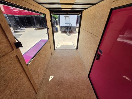New 2026 New 5x10 SA Screwless Vending Enclosed Trailer | Blackout | Spoiler Package | .08 Polycor | Dexter Axle | 1116