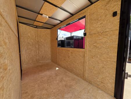 New 2026 New 5x10 SA Screwless Vending Enclosed Trailer | Blackout | Spoiler Package | .08 Polycor | Dexter Axle | 1116