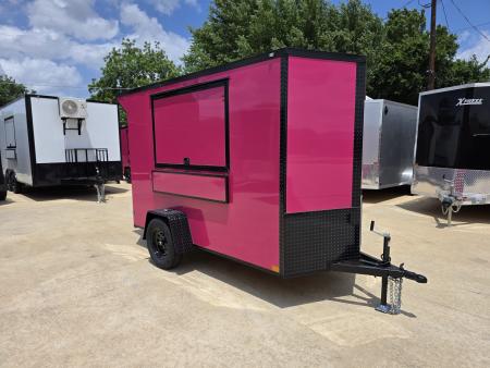 New 2026 New 5x10 SA Screwless Vending Enclosed Trailer | Blackout | Spoiler Package | .08 Polycor | Dexter Axle | 1116