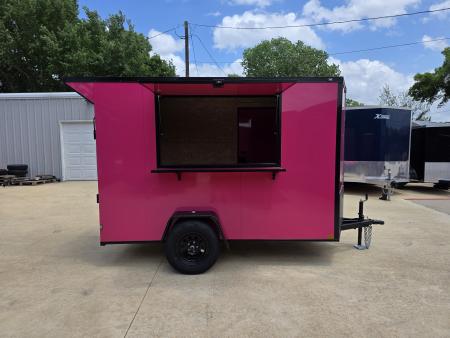 New 2026 New 5x10 SA Screwless Vending Enclosed Trailer | Blackout | Spoiler Package | .08 Polycor | Dexter Axle | 1116