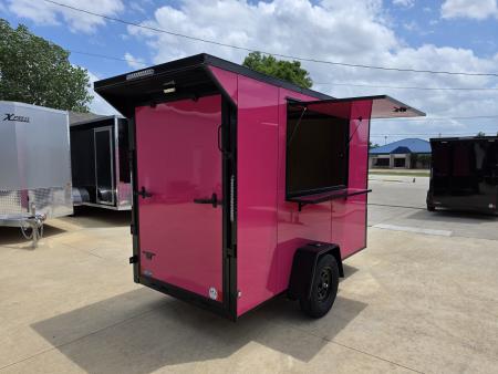 New 2026 New 5x10 SA Screwless Vending Enclosed Trailer | Blackout | Spoiler Package | .08 Polycor | Dexter Axle | 1116