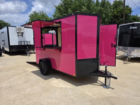 New 2026 New 5x10 SA Screwless Vending Enclosed Trailer | Blackout | Spoiler Package | .08 Polycor | Dexter Axle | 1116