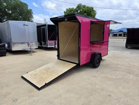 New 2026 New 5x10 SA Screwless Vending Enclosed Trailer | Blackout | Spoiler Package | .08 Polycor | Dexter Axle | 1116