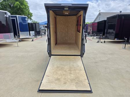 New 2026 New 5x10 SA Screwless Vending Enclosed Trailer | Blackout | Spoiler Package | .08 Polycor | Dexter Axle | 1116