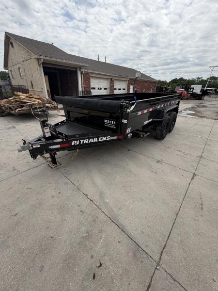 New 2027 PJ Trailers DL142 Dump Trailer 83X14 TA 24  SIDES (GVW:15400) BLACK