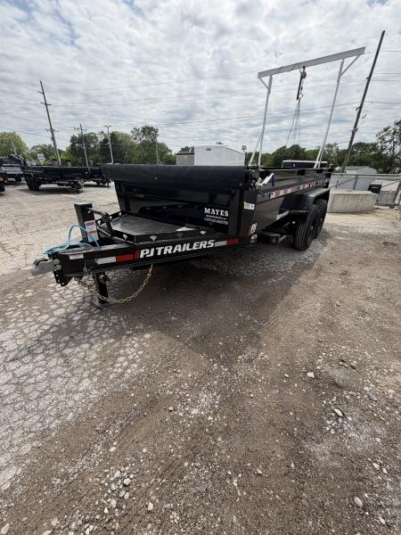 New 2027 PJ Trailers DL142 Dump Trailer 83X14 TA 24  SIDES (GVW:15400) BLACK