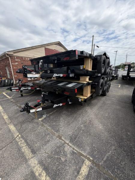 New 2026 Liberty LC7K83X18C4DT Car Hauler 83X18 TA DOVETAIL (GVW:7000) MIDNIGHT BLACK