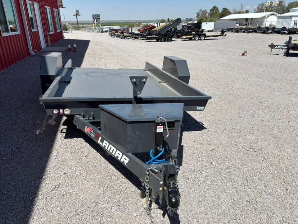 New 2026 Lamar Trailers 79" X 12' SCISSOR HAULER 7K Tilt Trailer