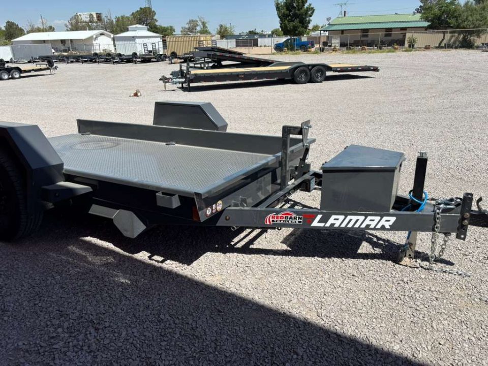 New 2026 Lamar Trailers 79" X 12' SCISSOR HAULER 7K Tilt Trailer