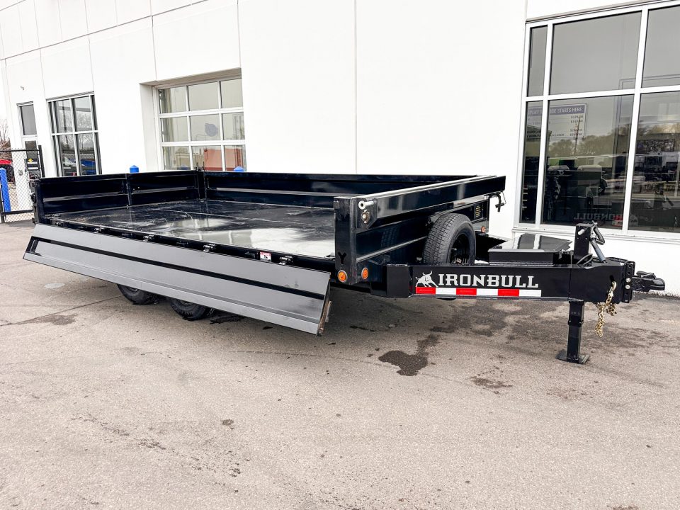 New DDP 96X16 14.9K DECKOVER DUMP TRAILER - BLACK