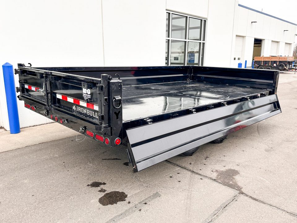 New DDP 96X16 14.9K DECKOVER DUMP TRAILER - BLACK