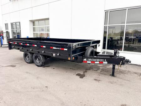 New DDP 96X16 14.9K DECKOVER DUMP TRAILER - BLACK