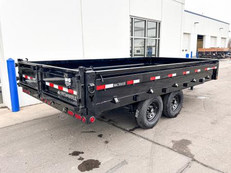 New DDP 96X16 14.9K DECKOVER DUMP TRAILER - BLACK