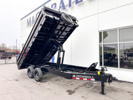 New DDP 96X16 14.9K DECKOVER DUMP TRAILER - BLACK