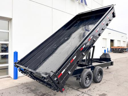 New DDP 96X16 14.9K DECKOVER DUMP TRAILER - BLACK