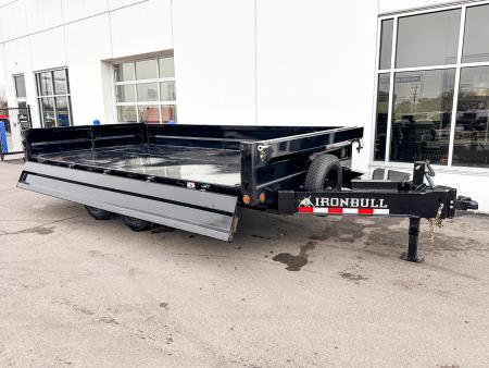 New DDP 96X16 14.9K DECKOVER DUMP TRAILER - BLACK