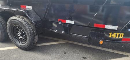 New 7 x 16 Big Tex Low Pro 14TD Telescopic Dump Trailer 15.4K****7 Gauge Floor